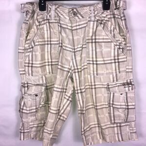 Guess Plaid Cargo Shorts